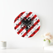 Albanese strepen vlag grote klok (Huis)