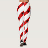 Albanese strepen vlag leggings (Achterkant)