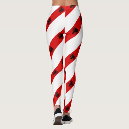 Albanese strepen vlag leggings (Achterkant)