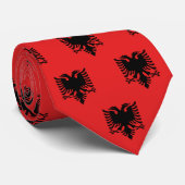 Albanese Stropdassen, mode Albanese vlag Stropdas (Opgerold)