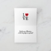 Albanese taal gevouwen dank u kaart (Binnen)