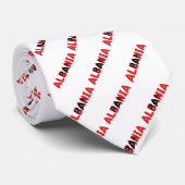 Albanese tekstvlag stropdas (Opgerold)