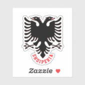 Albanese Tweekoppige Adelaar Sticker (Vel)