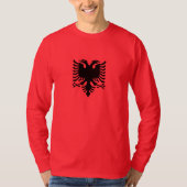 Albanese tweekoppige adelarij t-shirt (Voorkant)