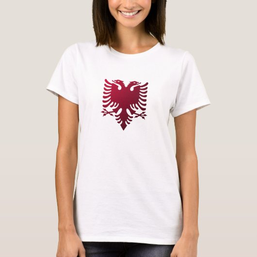 Albanese tweekoppige adelarij t-shirt (Voorkant)