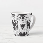 Albanese vlag 3 latte mok (Rechterhoek)