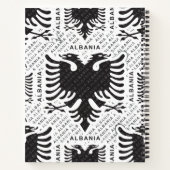 Albanese vlag 3 notitieboek (Achterkant)