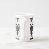 Albanese vlag 3 porselein kop (Achterkant)