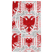 Albanese vlag 4 klein cadeauzakje (Voorkant)