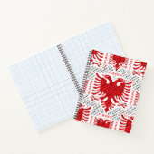 Albanese vlag 4 notitieboek (Binnen)