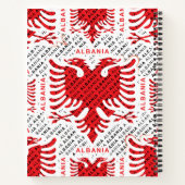 Albanese vlag 4 notitieboek (Achterkant)