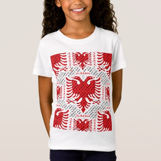 Albanese vlag 4 t-shirt (Voorkant)