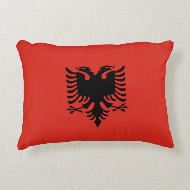 Albanese vlag accent kussen (Voorkant)
