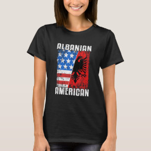 Albanese vlag Albanië Eagle Usa Shqiperia T-shirt