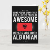 Albanese vlag Albanië Heritage Albanian Roots Kaart (Gele Bloem)