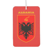 Albanese vlag auto luchtverfrisser, Albanië Luchtverfrisser (Voorkant)