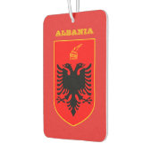 Albanese vlag auto luchtverfrisser, Albanië Luchtverfrisser (Links)