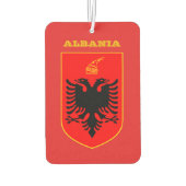 Albanese vlag auto luchtverfrisser, Albanië Luchtverfrisser (Achterkant)