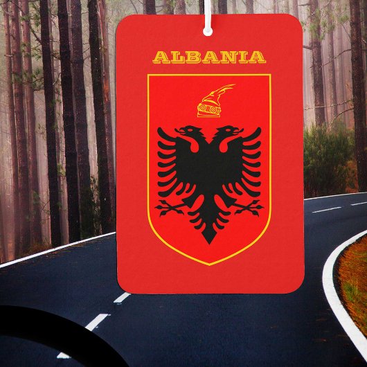 Albanese vlag auto luchtverfrisser, Albanië Luchtverfrisser