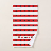 Albanese vlag bad handdoek (Handdoek)