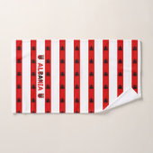 Albanese vlag bad handdoek (Handdoek)
