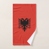 Albanese vlag bad handdoek (Handdoek)