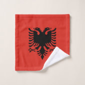 Albanese vlag bad handdoek (Wasdoekje)