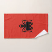 Albanese vlag bad handdoek (Handdoek)