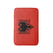 Albanese vlag badmat (Voorkant Verticaal)