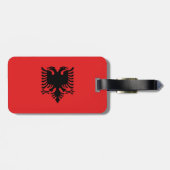 Albanese vlag bagagelabel (Achterkant horizontaal)