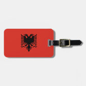 Albanese vlag bagagelabel (Voorkant horizontaal)