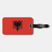 Albanese vlag bagagelabel (Achterkant horizontaal)