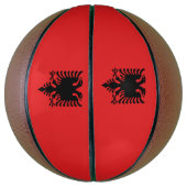 Albanese vlag basketbal (Verticaal)