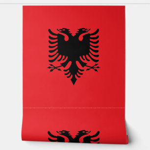 Albanese vlag behang
