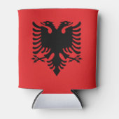 Albanese vlag blikjeskoeler (Voorkant)