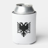 Albanese vlag blikjeskoeler (Blikje Voorkant)