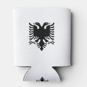 Albanese vlag blikjeskoeler (Achterkant)