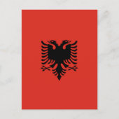 Albanese vlag briefkaart (Voorkant)
