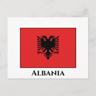 Albanese vlag briefkaart