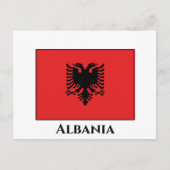 Albanese vlag briefkaart (Voorkant)