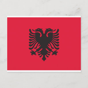 Albanese vlag briefkaart