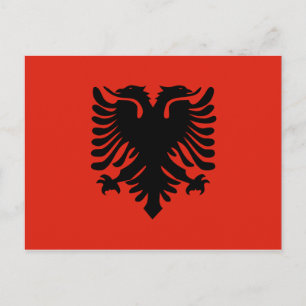 Albanese vlag briefkaart