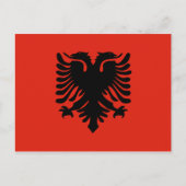 Albanese vlag briefkaart (Voorkant)