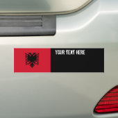 Albanese vlag bumpersticker (Op auto)