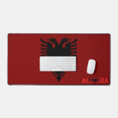 Albanese vlag bureaumat (Keyboard & Muis)