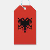 Albanese vlag cadeaulabel (Voorkant)