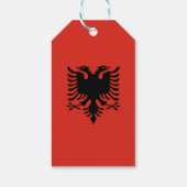 Albanese vlag cadeaulabel (Achterkant)