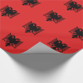 Albanese vlag cadeaupapier (Hoek)