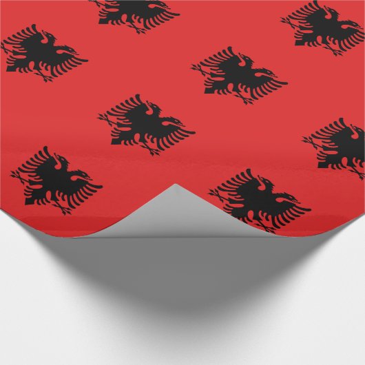 Albanese vlag cadeaupapier (Hoek)