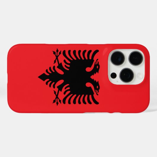 Albanese vlag Case-Mate iPhone case (Achterkant (horizontaal))
